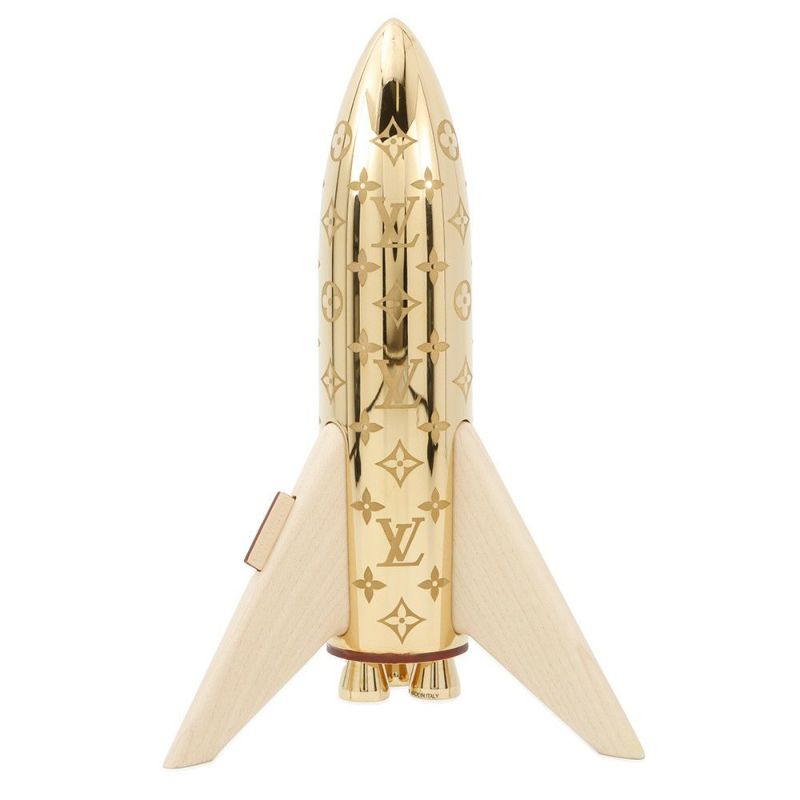 ルイヴィトン ペーパーウェイト モノグラム プレス パビエ ロケット ウッド GI0794 LOUIS VUITTON インテリア