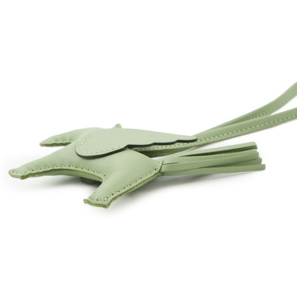 エルメス バッグチャーム ロデオPM ペガサス ヴェールクリケット ラムスキン B刻印