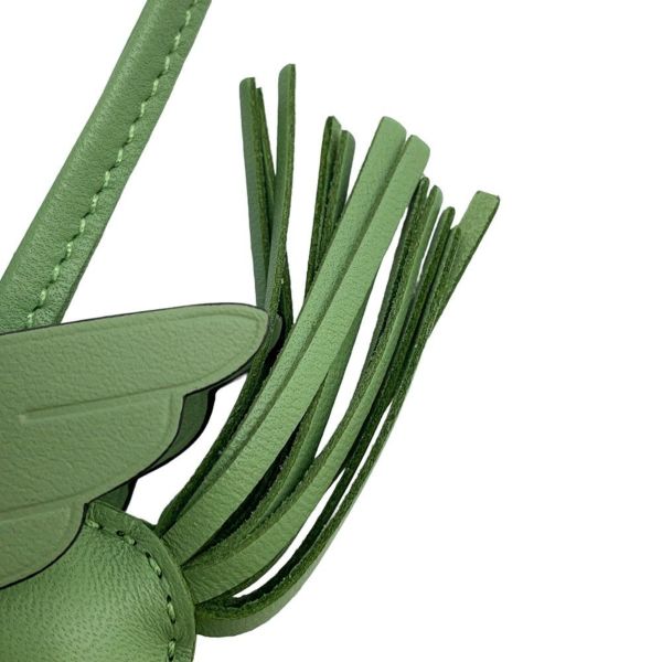 エルメス バッグチャーム ロデオPM ペガサス ヴェールクリケット ラムスキン B刻印