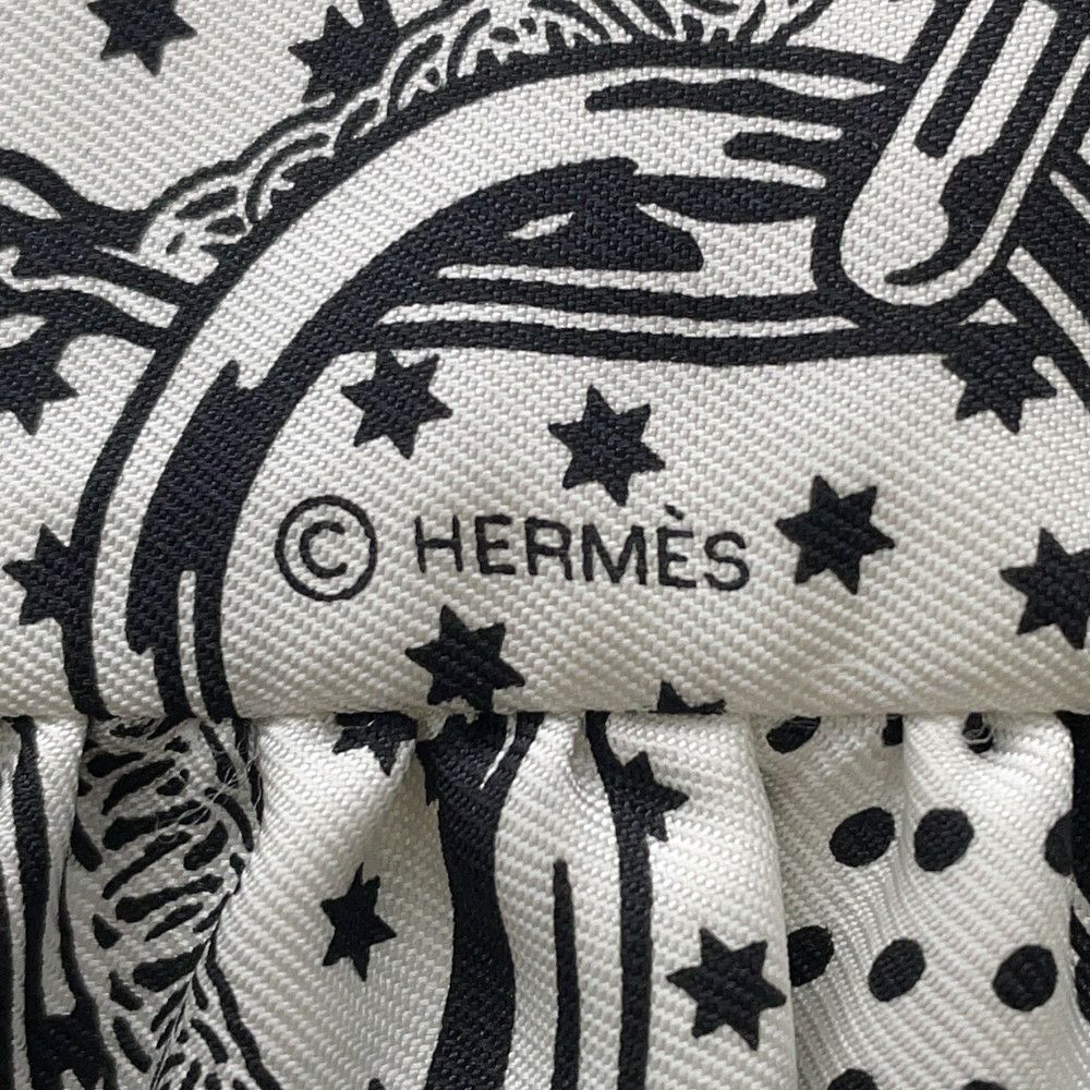 エルメス スカーフ ツイリー フリル エプロン・ドール・バンダナ Eperon d'Or Bandana 2024年春夏 白 黒