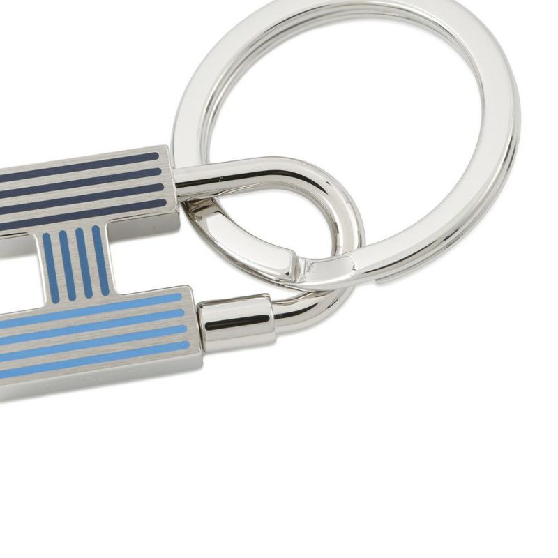 エルメス キーホルダー H カデナ クイズ キーリング カマイユドブルー HERMES チャーム