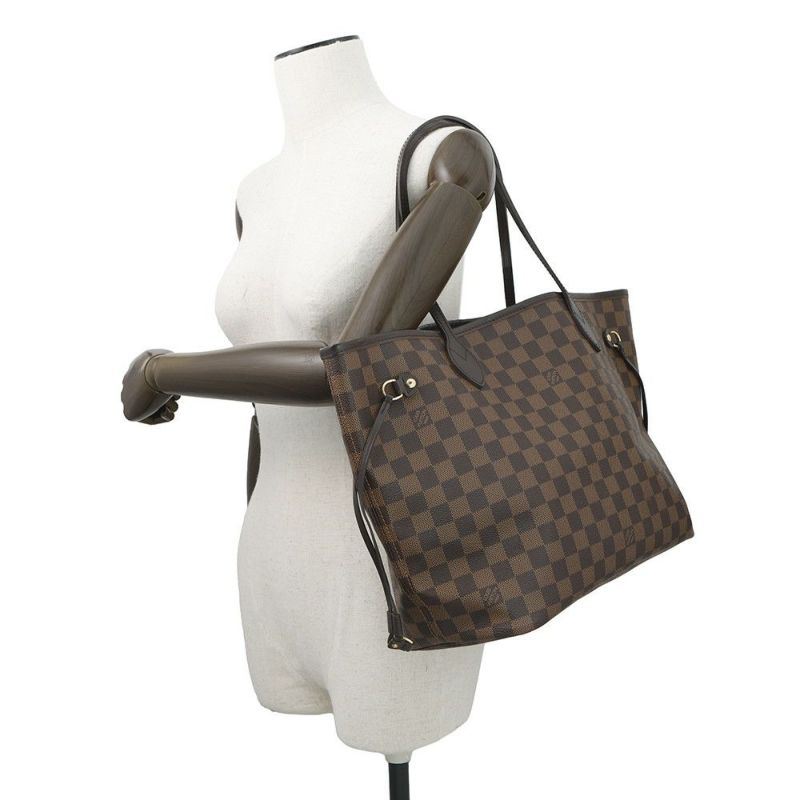 ルイヴィトン トートバッグ ダミエ・エベヌ ネヴァーフルMM ポーチ付き N41358 LOUIS VUITTON ヴィトン バッグ