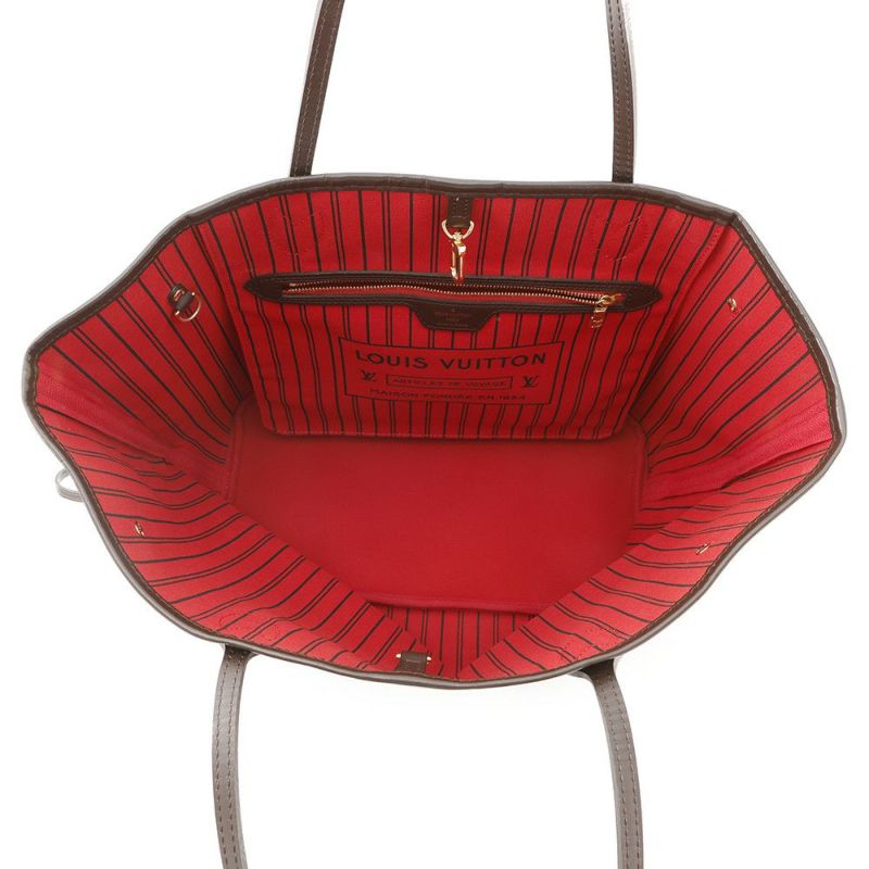 ルイヴィトン トートバッグ ダミエ・エベヌ ネヴァーフルMM ポーチ付き N41358 LOUIS VUITTON ヴィトン バッグ