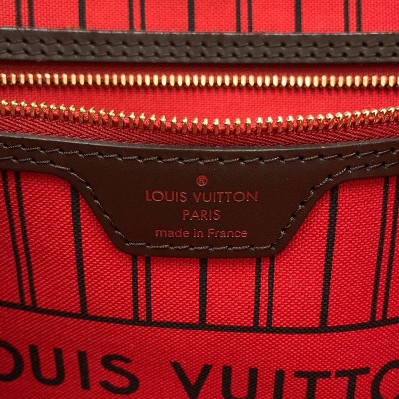 ルイヴィトン トートバッグ ダミエ・エベヌ ネヴァーフルMM ポーチ付き N41358 LOUIS VUITTON ヴィトン バッグ