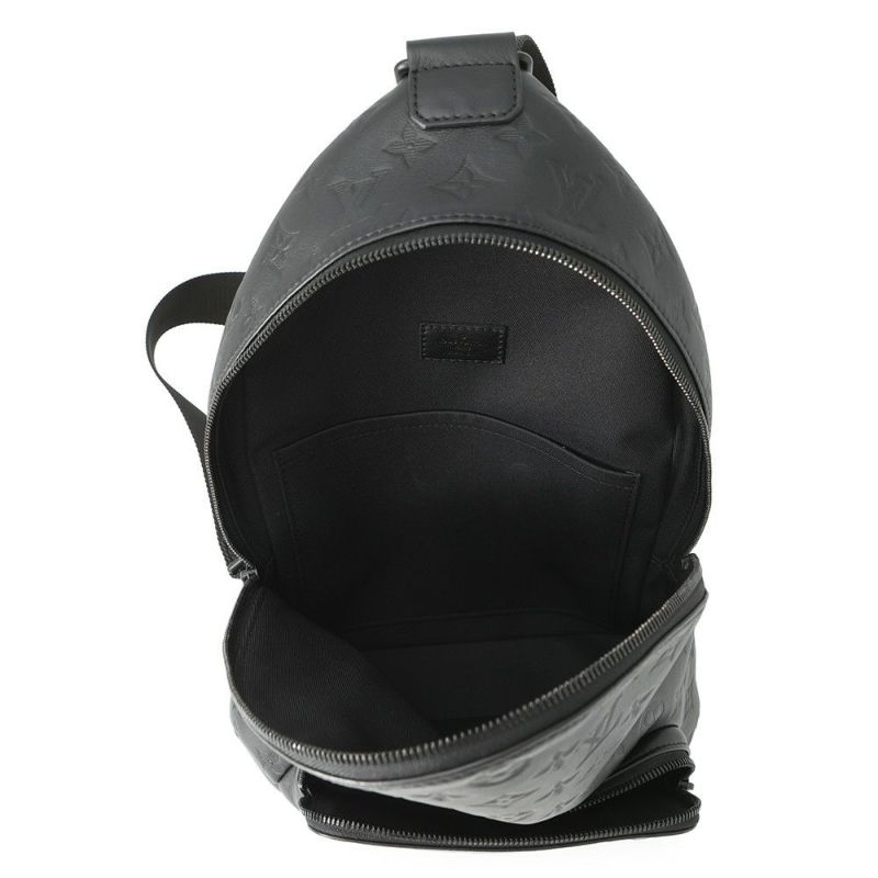 ルイヴィトン ボディバッグ モノグラム・シャドウ レーサー・スリングバッグ M46107 LOUIS VUITTON 黒 ブラック