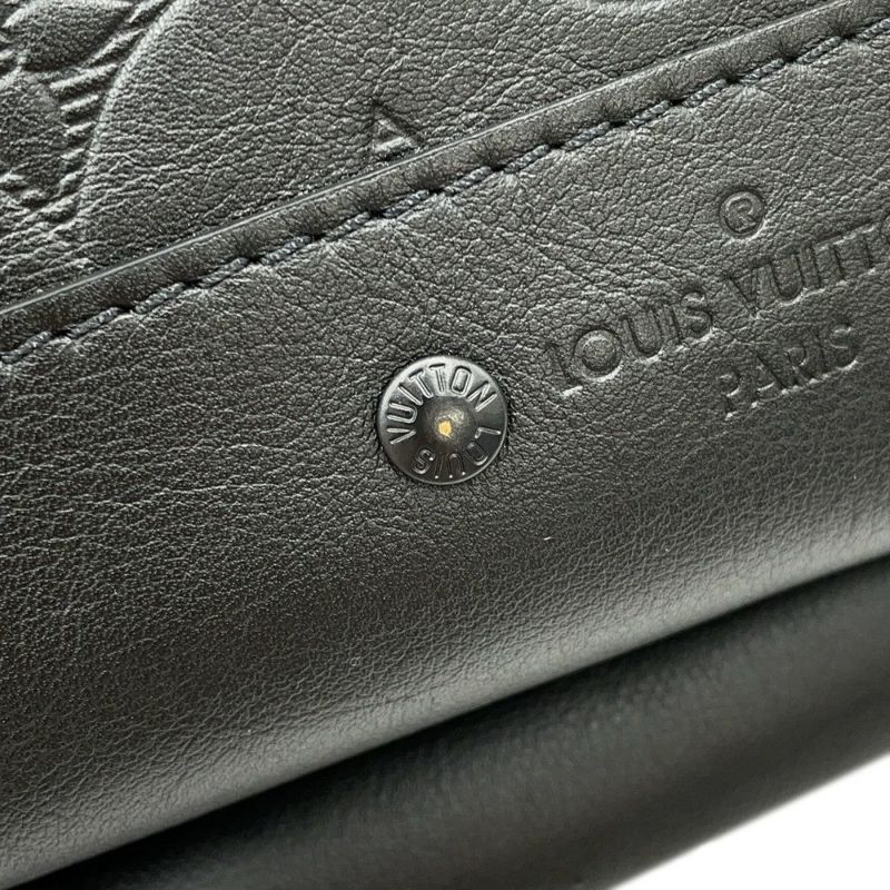 ルイヴィトン ボディバッグ モノグラム・シャドウ レーサー・スリングバッグ M46107 LOUIS VUITTON 黒 ブラック