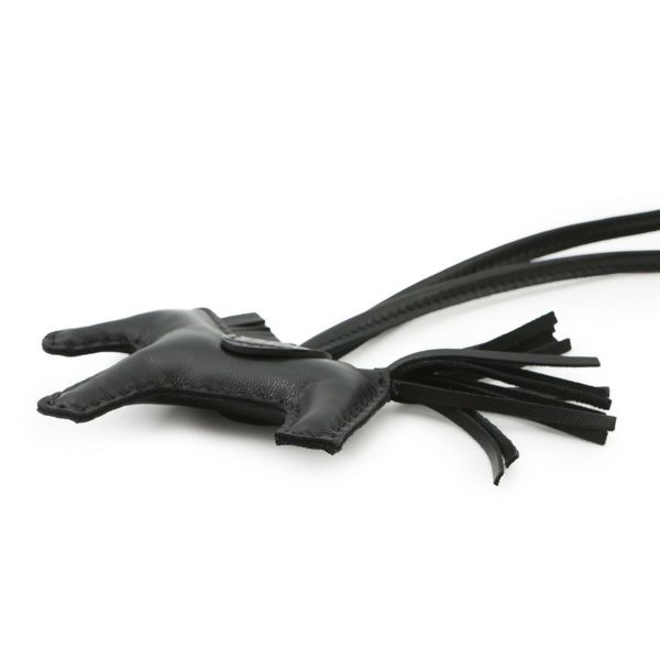 エルメス バッグチャーム ロデオ PM タッチ ブラック ラムスキン/アリゲーターマット Z刻印 HERMES 黒