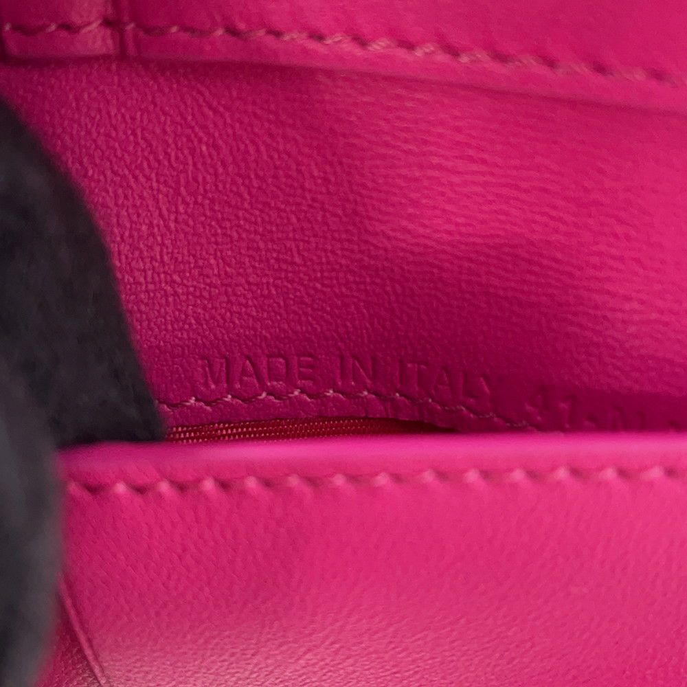 クリスチャン・ディオール 三つ折り財布 レディディオール ロータスウォレット カナージュ S0181ONMJ ラムスキン