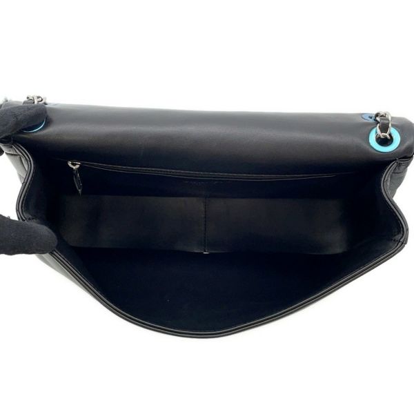 シャネル チェーンショルダーバッグ マトラッセ ココマーク ムートン ラムスキン A92592 CHANEL 黒