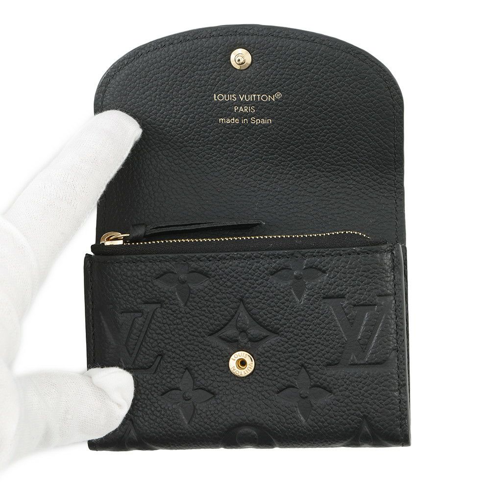 ルイヴィトン コインケース モノグラム・アンプラント ポルトモネ・ロザリ M81455 LOUIS VUITTON 黒 小銭入れ