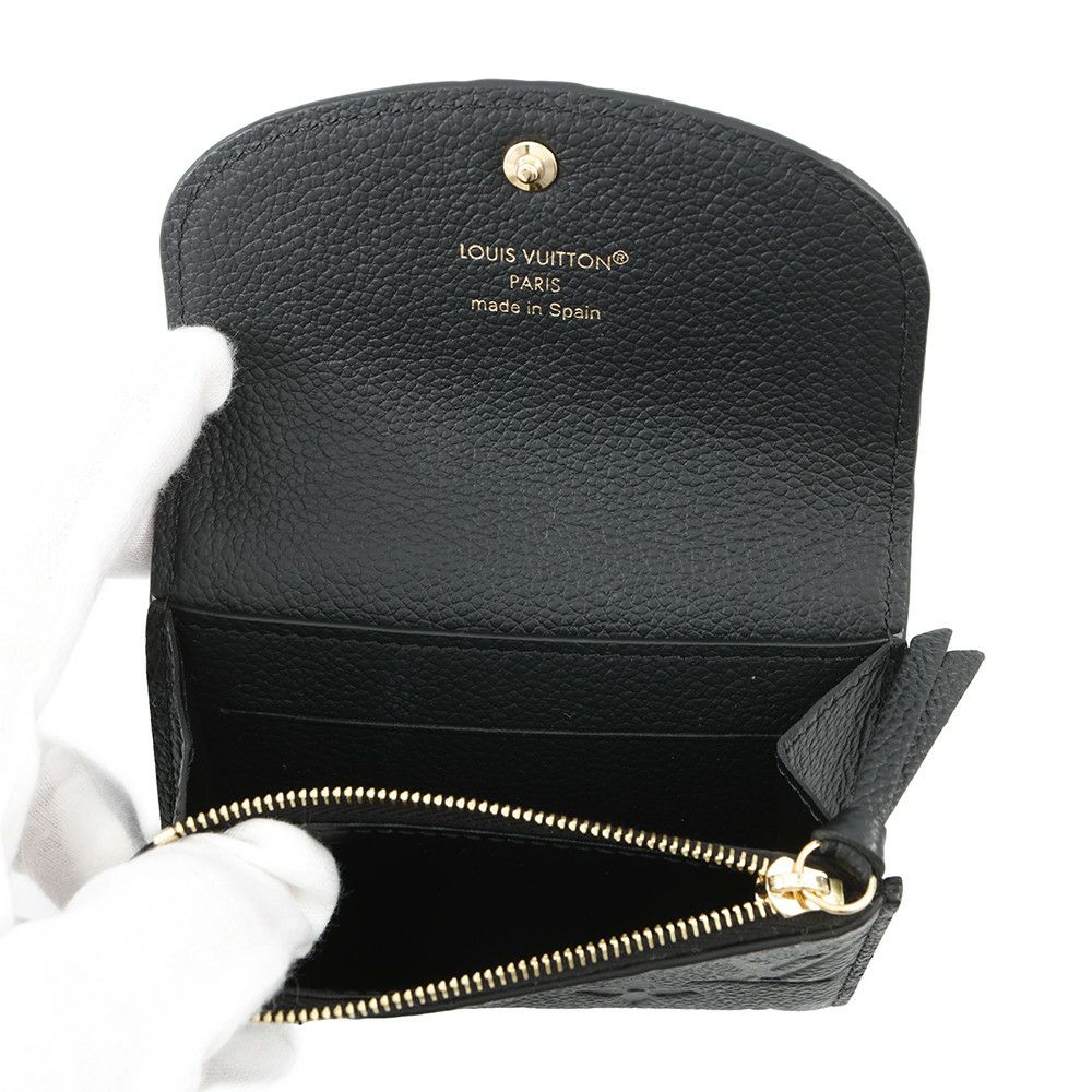 ルイヴィトン コインケース モノグラム・アンプラント ポルトモネ・ロザリ M81455 LOUIS VUITTON 黒 小銭入れ