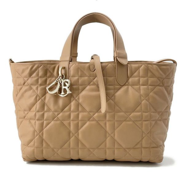 ディオール ハンドバッグ トゥジュール マクロカナージュ ミディアム カーフレザー M2821OSHJ_M53U ブラウン 2way