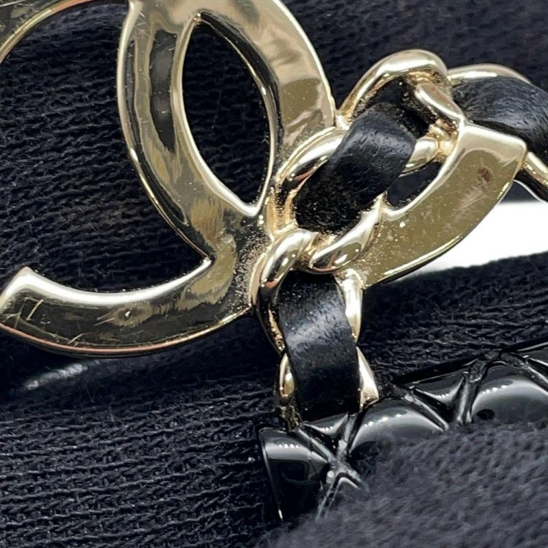シャネル ピアス ココマーク マトラッセバッグモチーフ CHANEL アクセサリー 黒