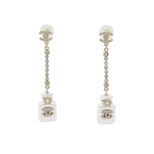 シャネル ピアス パフューム ボトル スイング ラインストーン ココマーク B23 S CHANEL アクセサリー