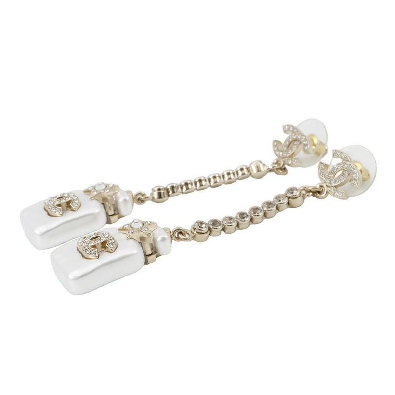 シャネル ピアス パフューム ボトル スイング ラインストーン ココマーク B23 S CHANEL アクセサリー