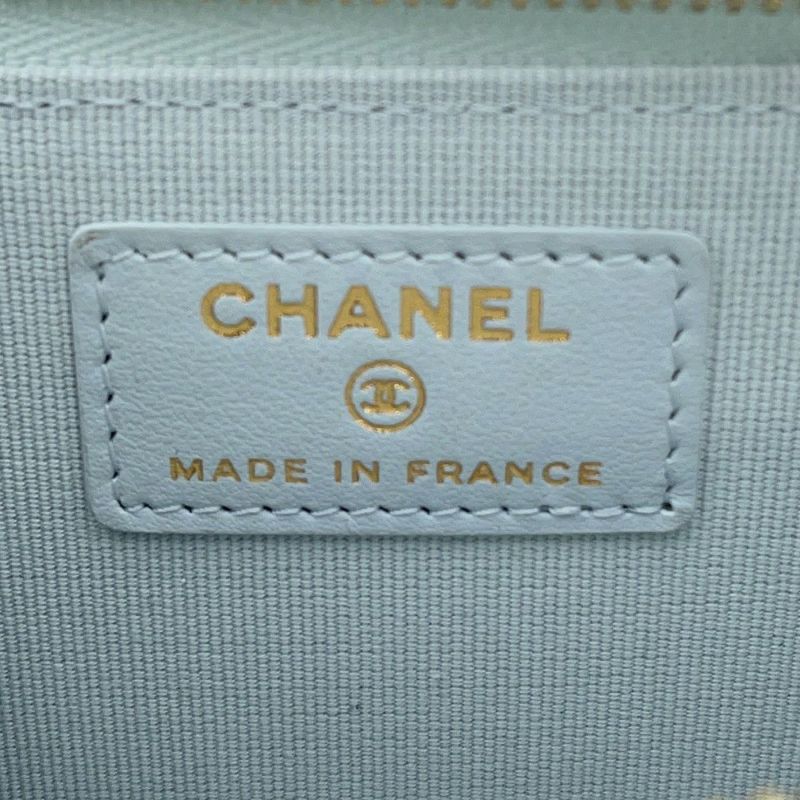 シャネル コインケース ココマーク マトラッセ キャビアスキン ストラス AP4822 CHANEL フラグメントケース カードケース