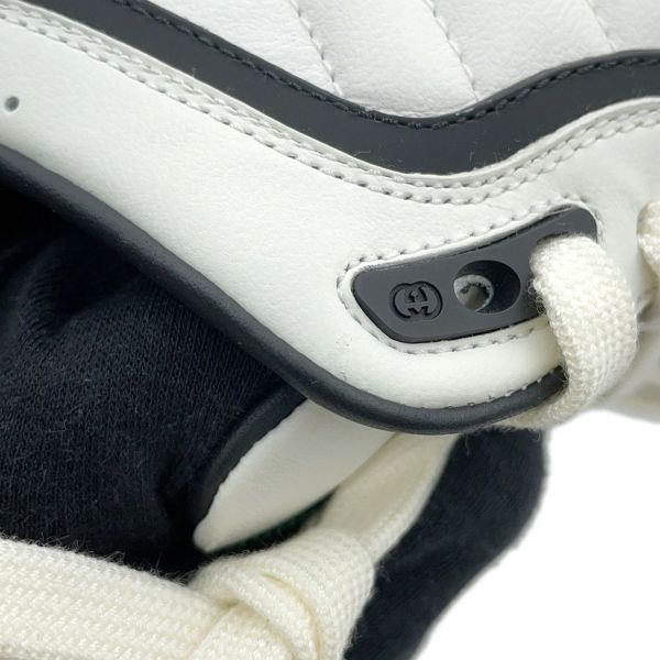 グッチ スニーカー リウェブ シェリーライン レザー レディースサイズ35 807059 GUCCI 靴 白 黒