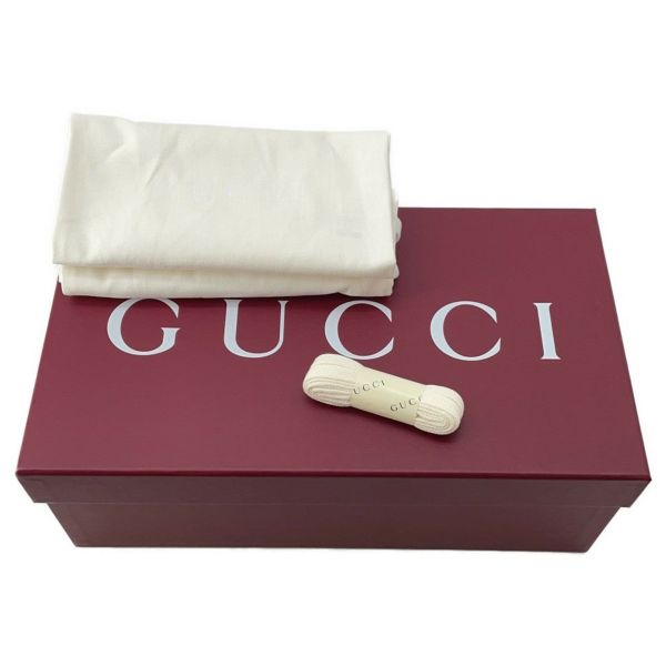 グッチ スニーカー リウェブ シェリーライン レザー レディースサイズ35 807059 GUCCI 靴 白 黒