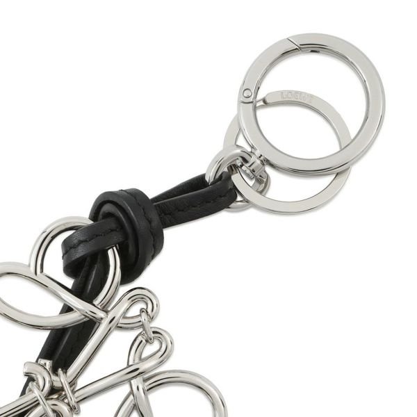 ロエベ バッグチャーム アナグラム レザー C821232X02 LOEWE 黒