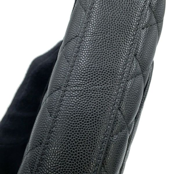 シャネル ハンドバッグ マトラッセ ココハンドル ミニミニ キャビアスキン AP4244 2wayチェーンショルダー 黒