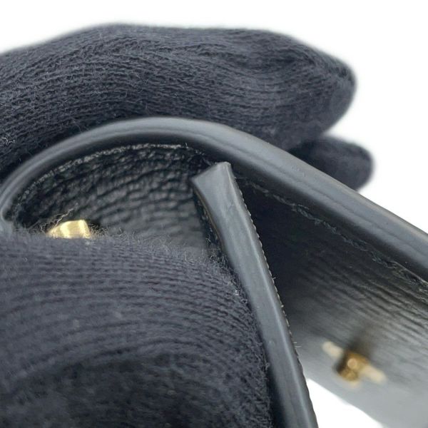 グッチ キーケース GGスプリーム ダブルG バイカラー 6連 レザー 456118 GUCCI 黒