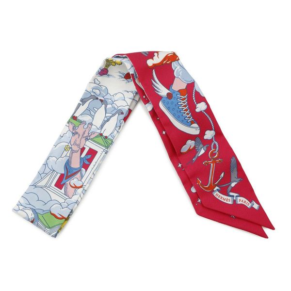 エルメス スカーフ ツイリー 私の雲 Sur Mon Nuage HERMES シルク