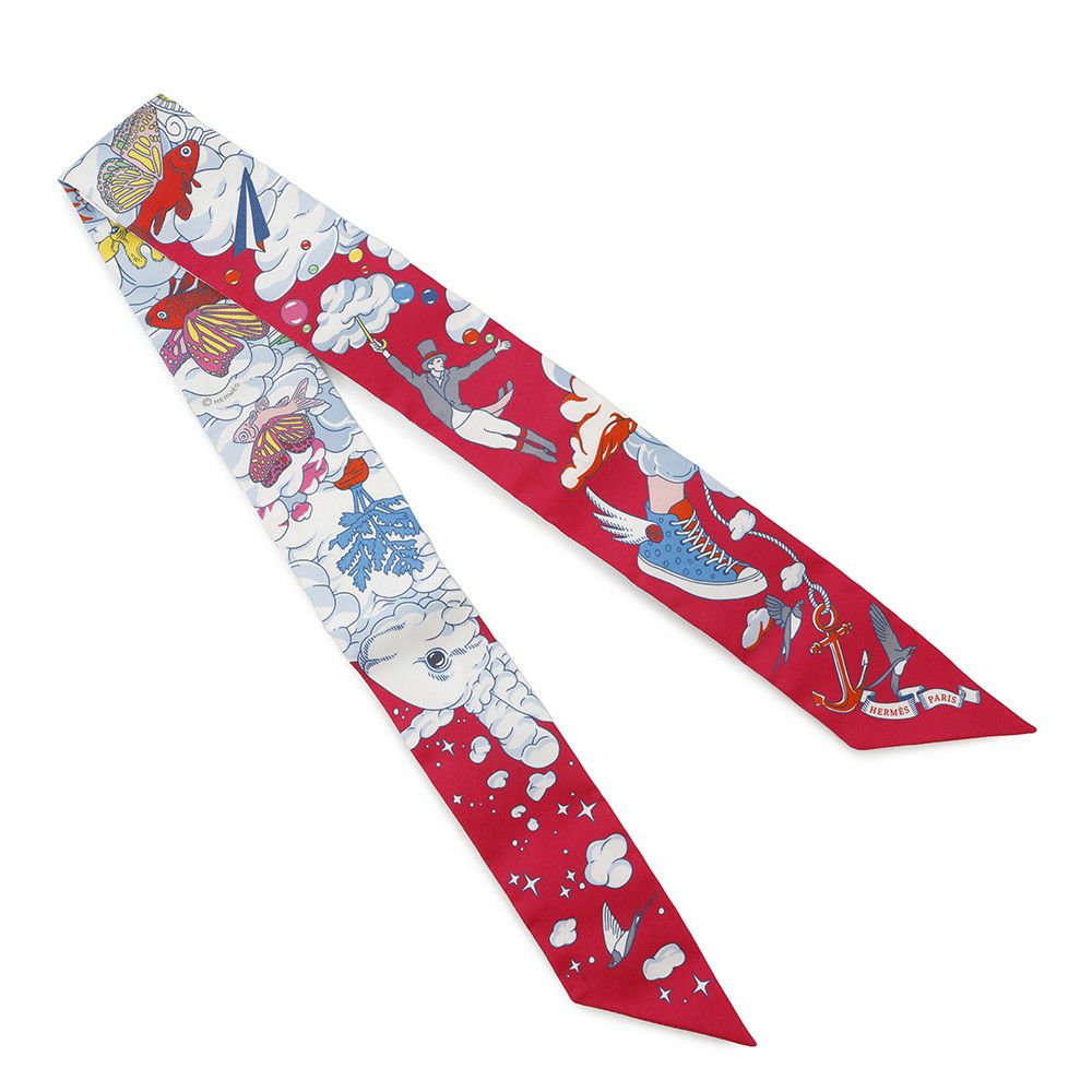 エルメス スカーフ ツイリー 私の雲 Sur Mon Nuage HERMES シルクツイル 2022年秋冬