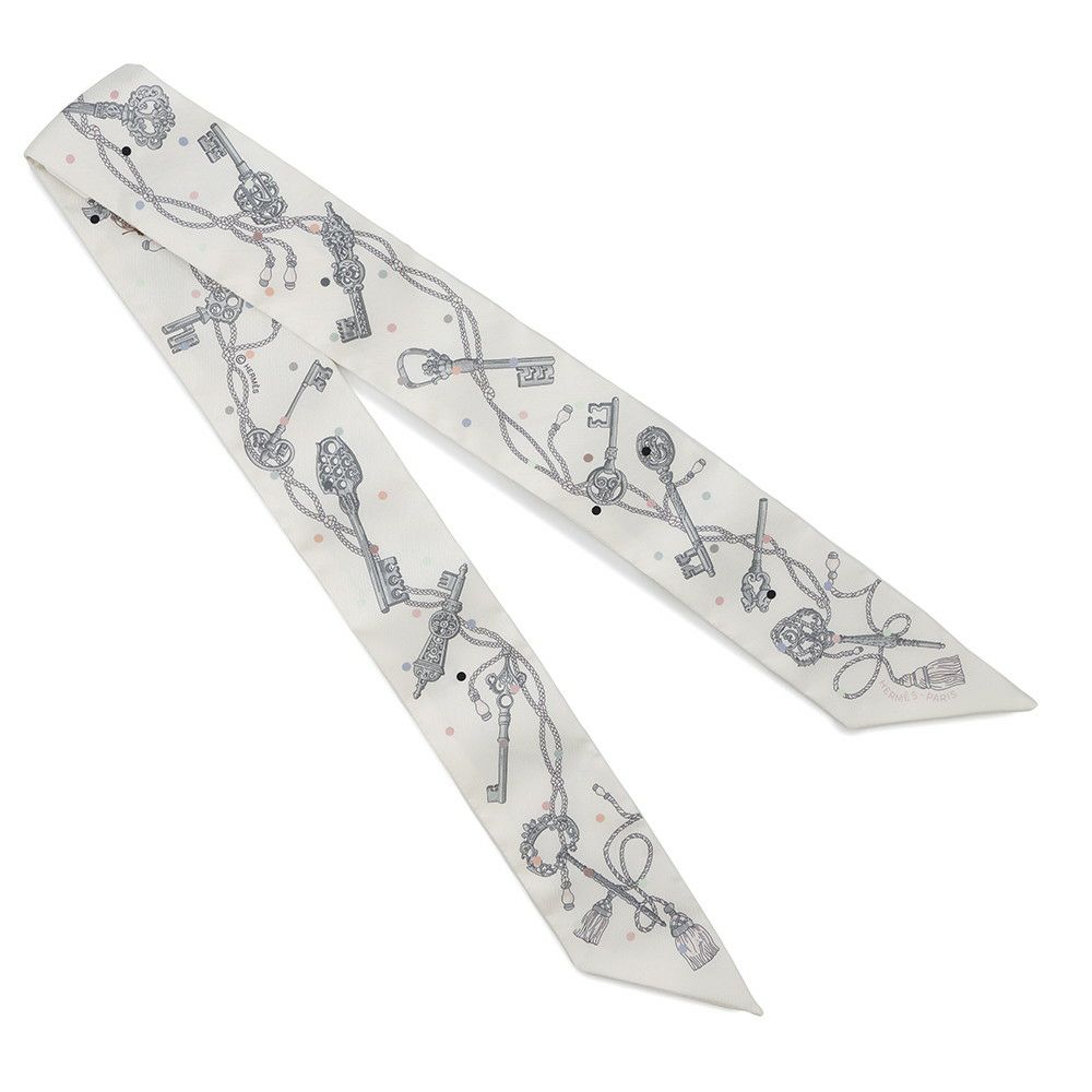 エルメス スカーフ ツイリー レクレアポア Les Cles a Pois HERMES シルクツイル 2022年春夏