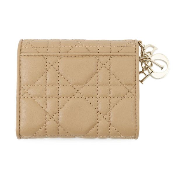 クリスチャン・ディオール 三つ折り財布 レディディオール ロータスウォレット S0181ONMJ Christian Dior ブラウン