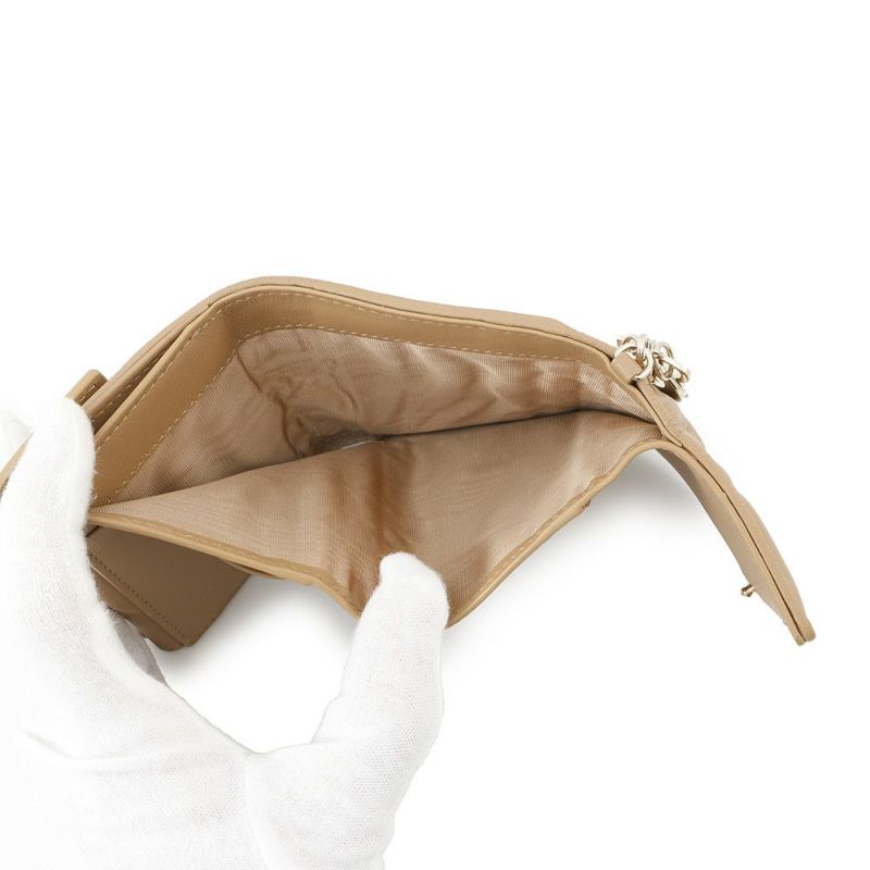 クリスチャン・ディオール 三つ折り財布 レディディオール ロータスウォレット S0181ONMJ Christian Dior ブラウン