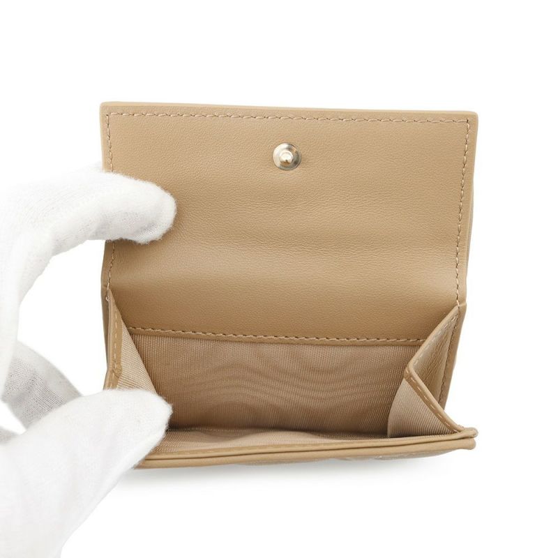 クリスチャン・ディオール 三つ折り財布 レディディオール ロータスウォレット S0181ONMJ Christian Dior ブラウン