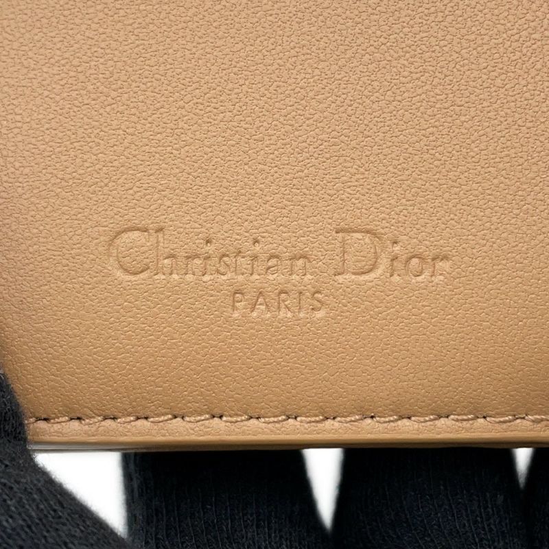 クリスチャン・ディオール 三つ折り財布 レディディオール ロータスウォレット S0181ONMJ Christian Dior ブラウン