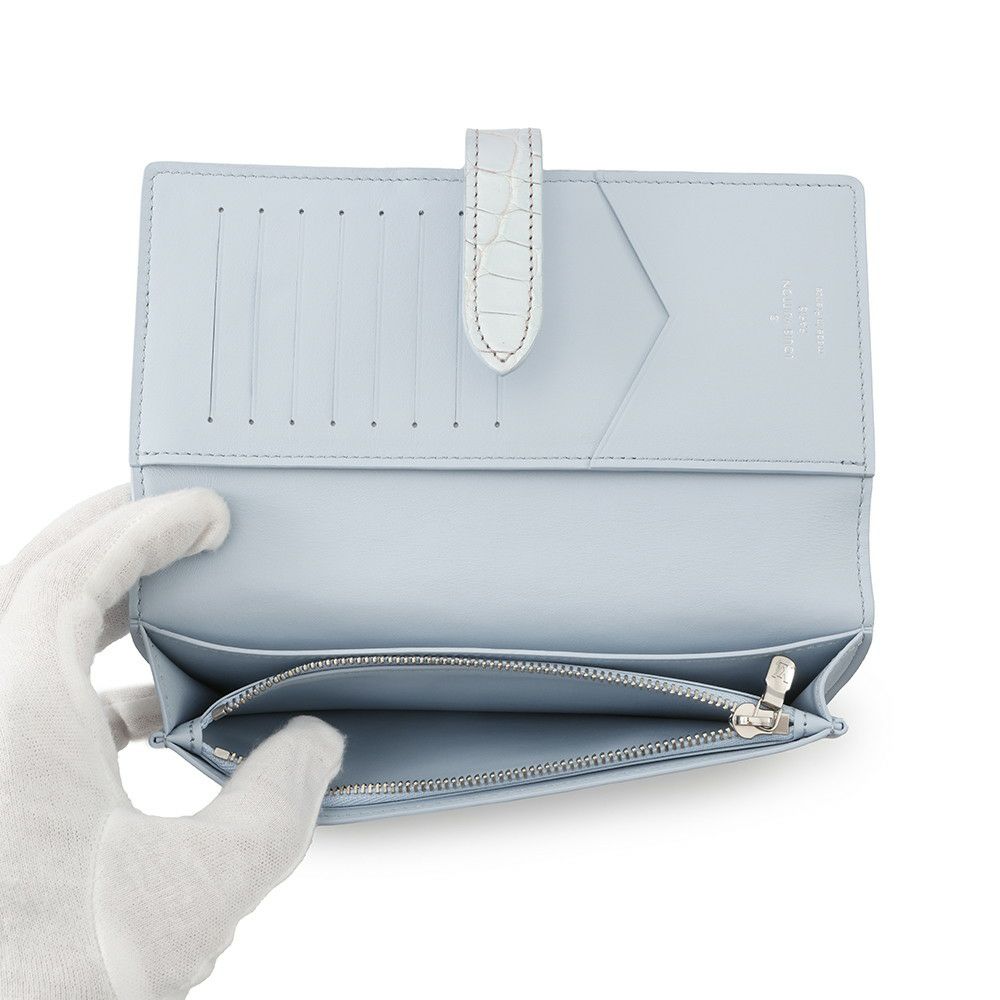 ルイヴィトン 長財布 トリヨンレザー クロコダイル LV ヴェルティカル ウォレット LOUIS VUITTON