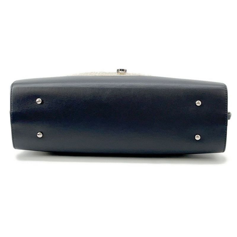 シャネル トートバッグ マトラッセ ココマーク ビニール ラフィア AS0517 2way 黒