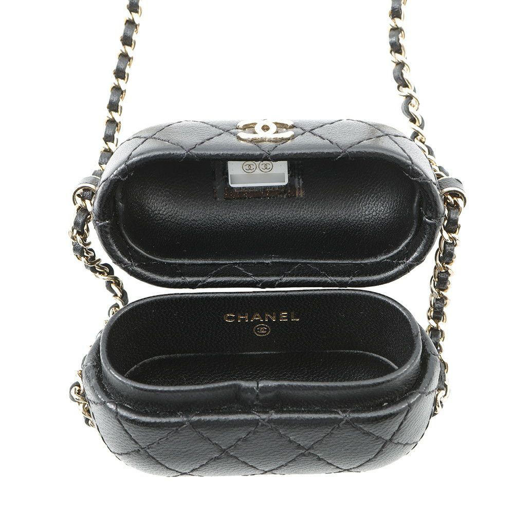 シャネル AirPods Proケース マトラッセ ココマーク ラムスキン CHANEL イヤホンケース
