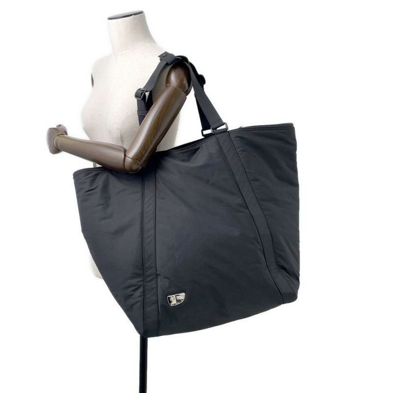 バーバリー トートバッグ シールドフィールド チェック ナイロン 8098118 BURBERRY バッグ 黒