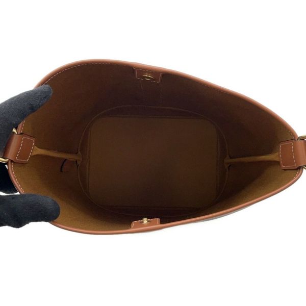 セリーヌ ショルダーバッグ トリオンフ スモールバケット 191442CAS.04LU CELINE ブラウン