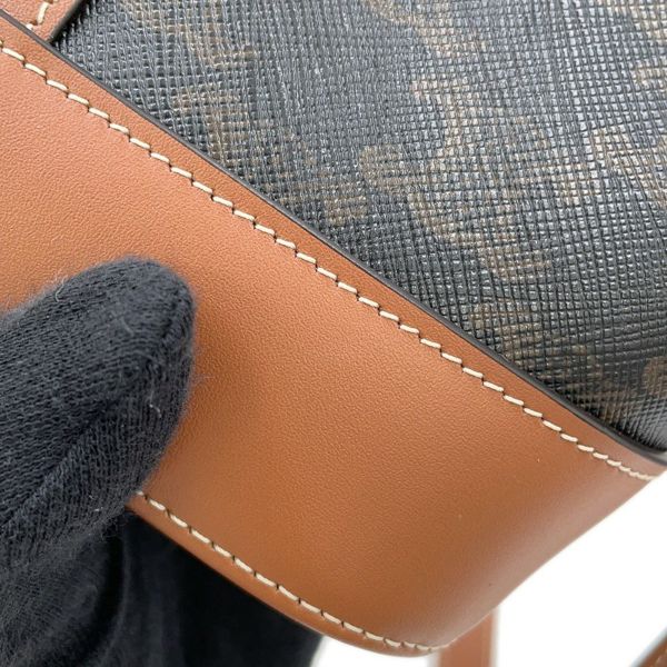 セリーヌ ショルダーバッグ トリオンフ スモールバケット 191442CAS.04LU CELINE ブラウン