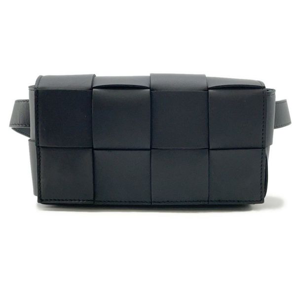 ボッテガヴェネタ ボディバッグ マキシイントレチャート カセット ベルトバッグ 668572 BOTTEGA VENETA 黒