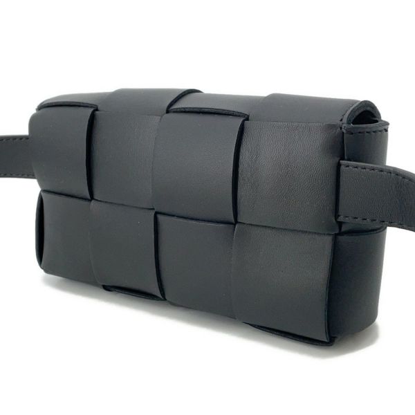 ボッテガヴェネタ ボディバッグ マキシイントレチャート カセット ベルトバッグ 668572 BOTTEGA VENETA 黒