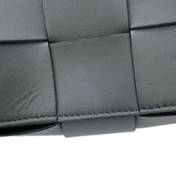 ボッテガヴェネタ ボディバッグ マキシイントレチャート カセット ベルトバッグ 668572 BOTTEGA VENETA 黒