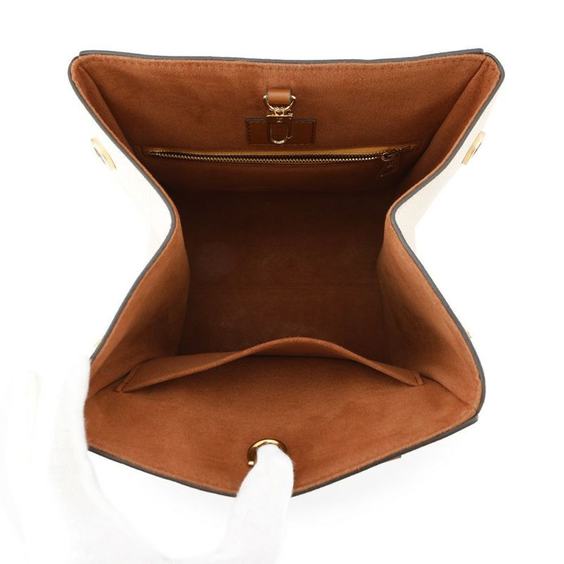 ルイヴィトン ハンドバッグ モノグラム/カーフレザー フォールド・トートPM M45389 LOUIS VUITTON ヴィトン 2way