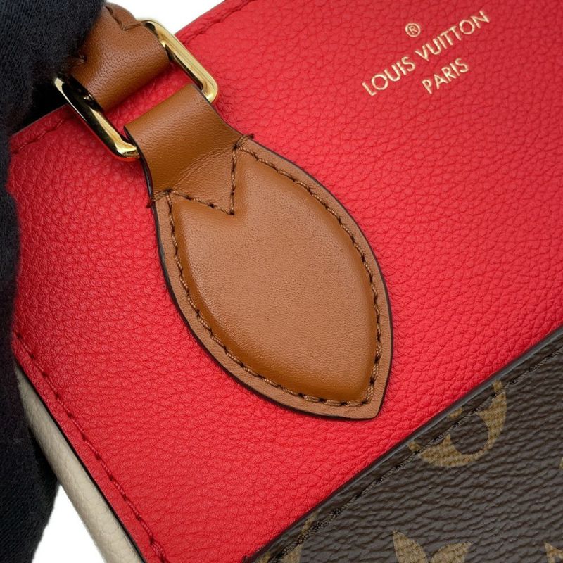 ルイヴィトン ハンドバッグ モノグラム/カーフレザー フォールド・トートPM M45389 LOUIS VUITTON ヴィトン 2way