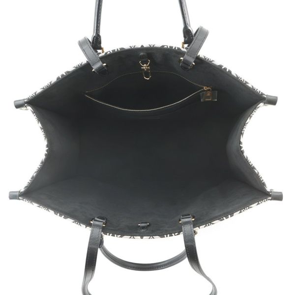 ルイヴィトン トートバッグ モノグラム・ジャカード/SINCE1854 オンザゴーGM M57207 LOUIS VUITTON ブラック 黒