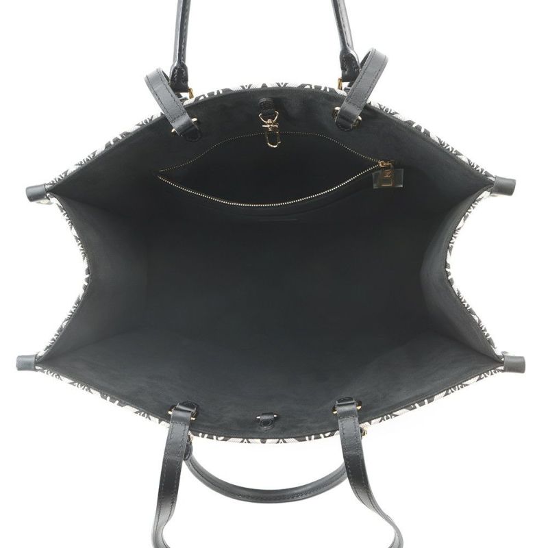 ルイヴィトン トートバッグ モノグラム・ジャカード/SINCE1854 オンザゴーGM M57207 LOUIS VUITTON ブラック 黒