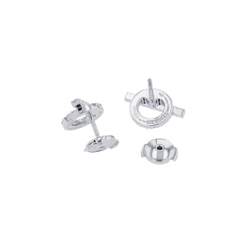 エルメス ピアス フィネス ダイヤモンド 34P 計0.92ct K18WGホワイトゴールド HERMES ジュエリー