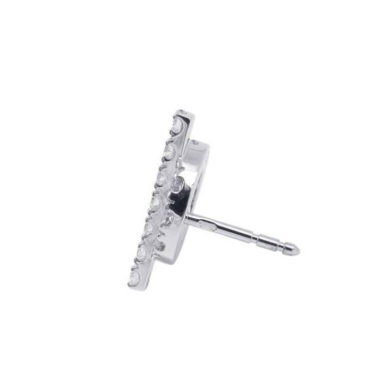 エルメス ピアス フィネス ダイヤモンド 34P 計0.92ct K18WGホワイトゴールド HERMES ジュエリー