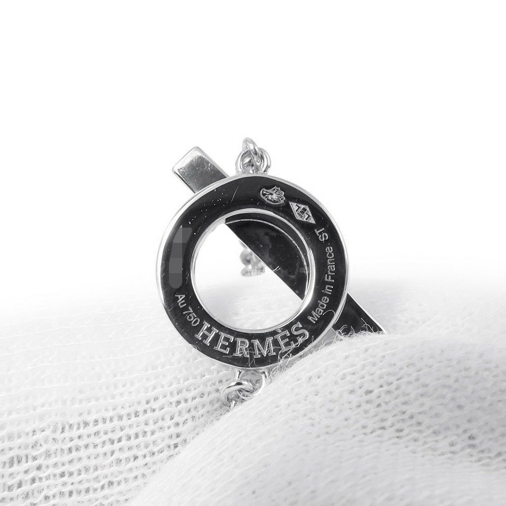 エルメス ブレスレット フィネス ダイヤモンド 18P 計0.55ct K18WGホワイトゴールド サイズST HERMES ジュエリー