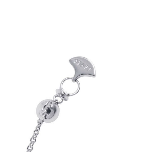 グラフ ネックレス アイコン クッションカット ファンシーイエローダイヤ 1P 0.56ct/ダイヤ 10P 計約0.4ct K18WG/K18YG 鑑定書付き