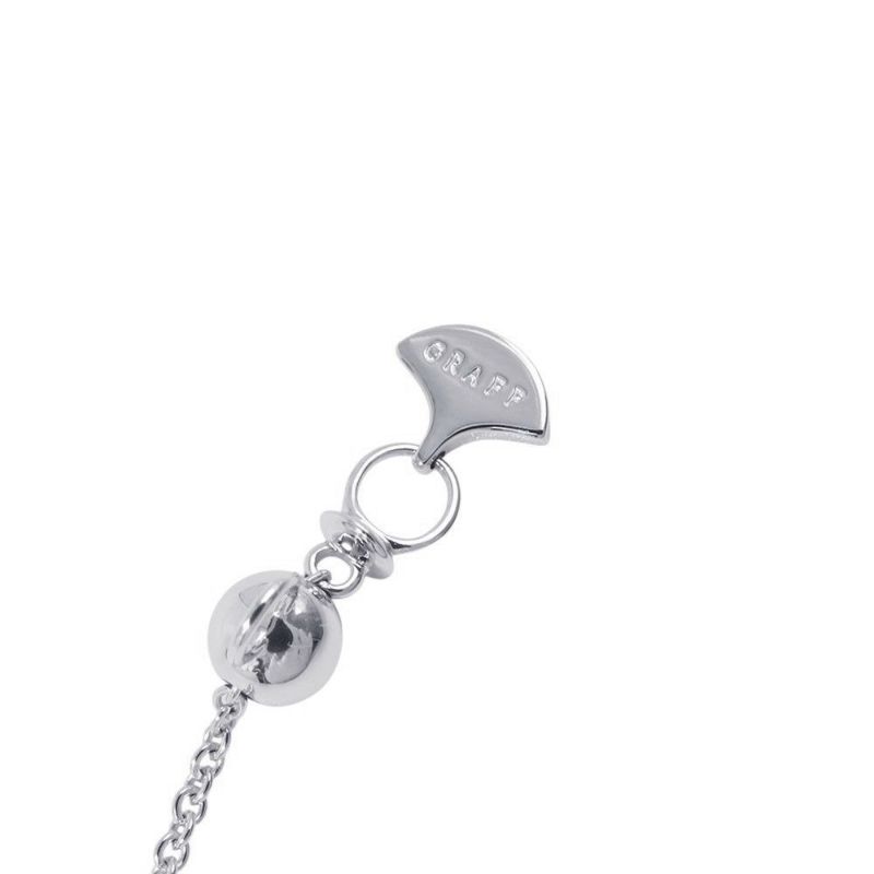 グラフ ネックレス アイコン クッションカット ファンシーイエローダイヤ 1P 0.56ct/ダイヤ 10P 計約0.4ct K18WG/K18YG 鑑定書付き